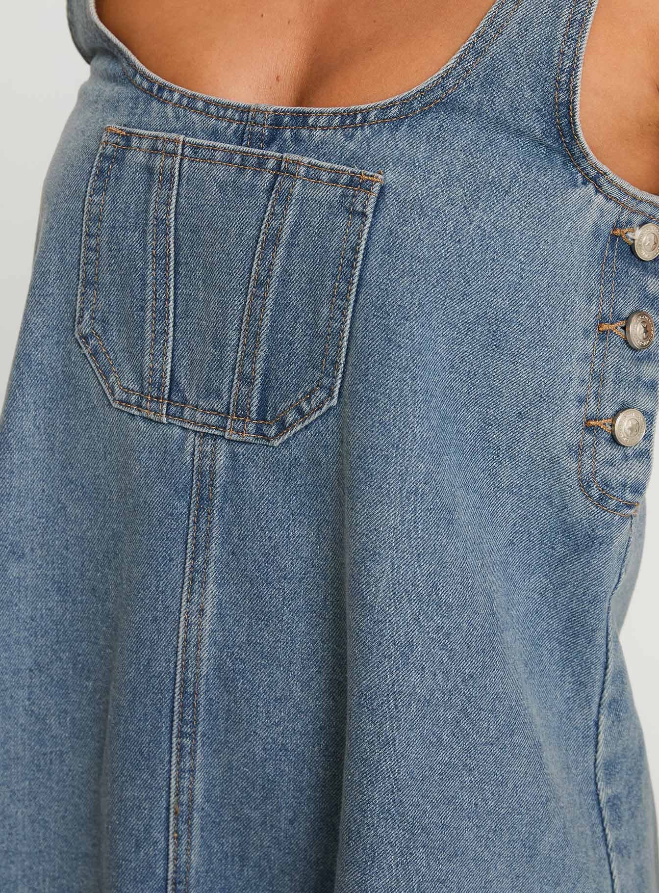 State Of Mind Mini Dress Blue Denim | Princess Polly State Of Mind Mini Dress Blue Denim | Princess Polly