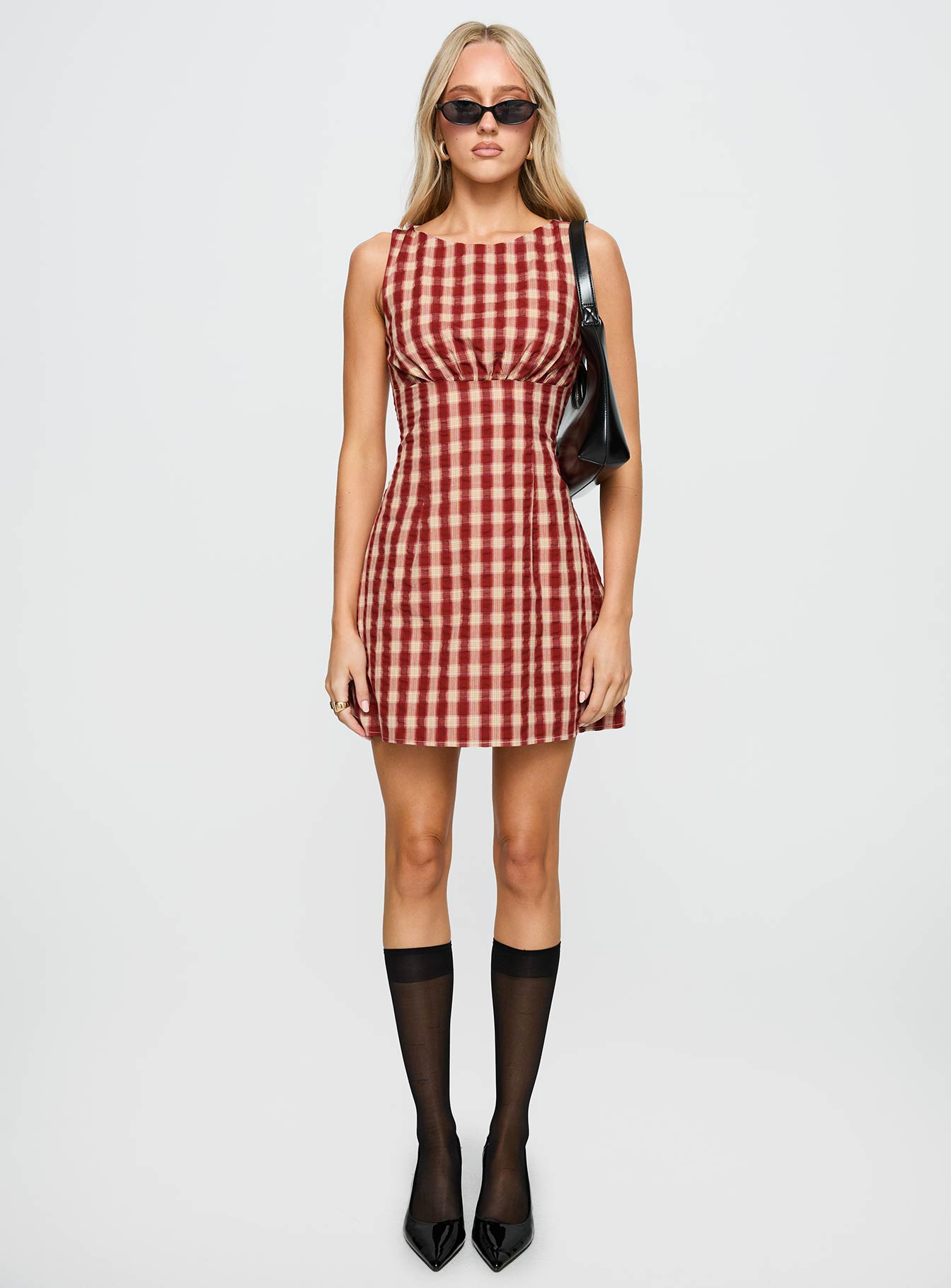 Sweet Somethings Mini Dress Red Check