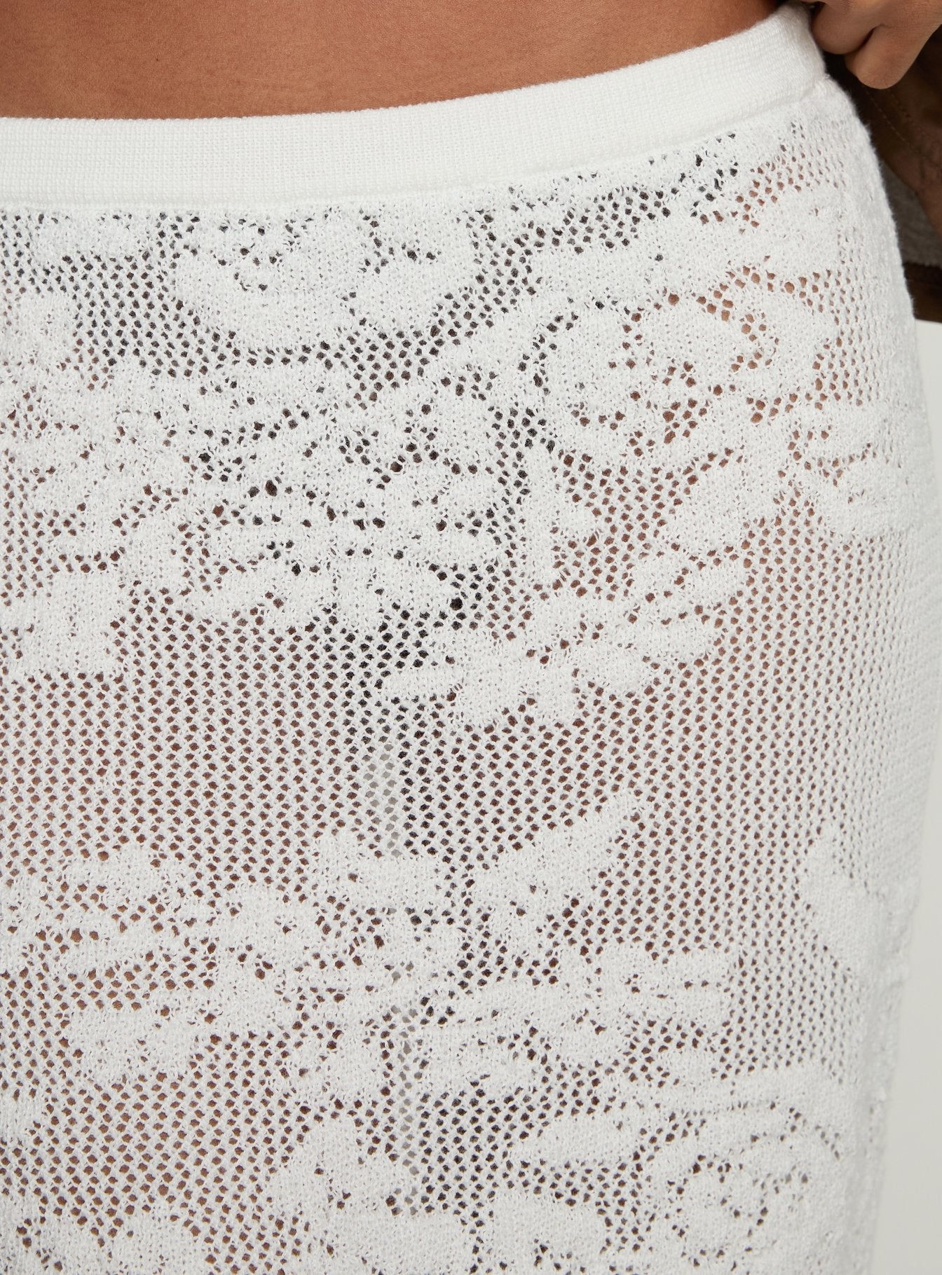 Opresia Crochet Maxi Skirt White | Princess Polly