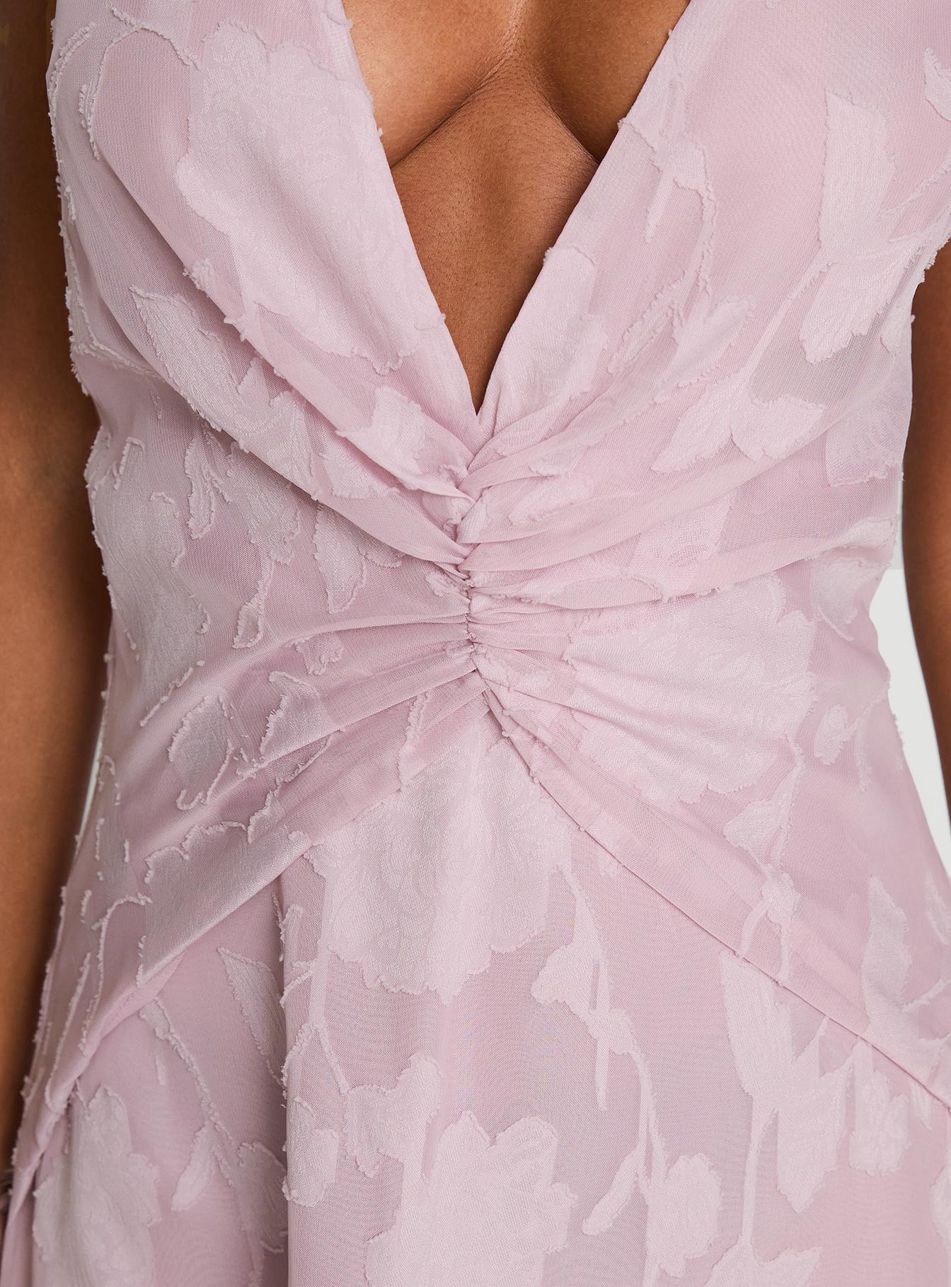 Frederica Plunge Burnout Maxi Dress Mauve | Princess Polly Frederica Plunge Burnout Maxi Dress Mauve | Princess Polly