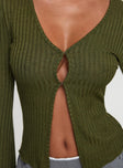 Allona Long Sleeve Top Green