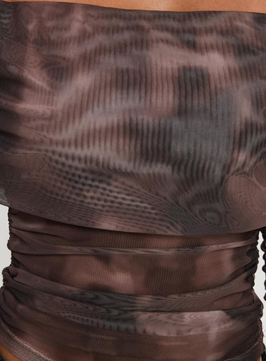 Good Taste Off Shoulder Long Sleeve Top Multi