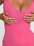 Serrano Mini Dress Hot Pink