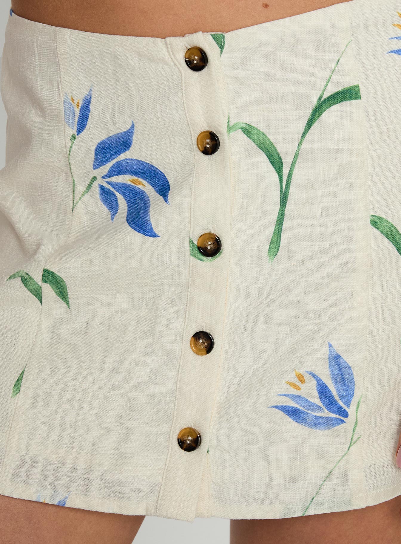 back view of model wearing Princess Polly Summer Sonnet Mini Skirt Multi Mini Skirts 