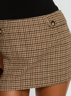 product Princess Polly Meralyn Mini Skirt Brown Plaid Mini Skirts 