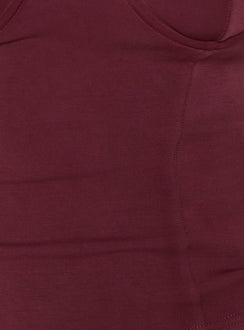 Anataza Underwire Top Deep Red
