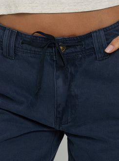 Apres Tie Waist Jorts Navy