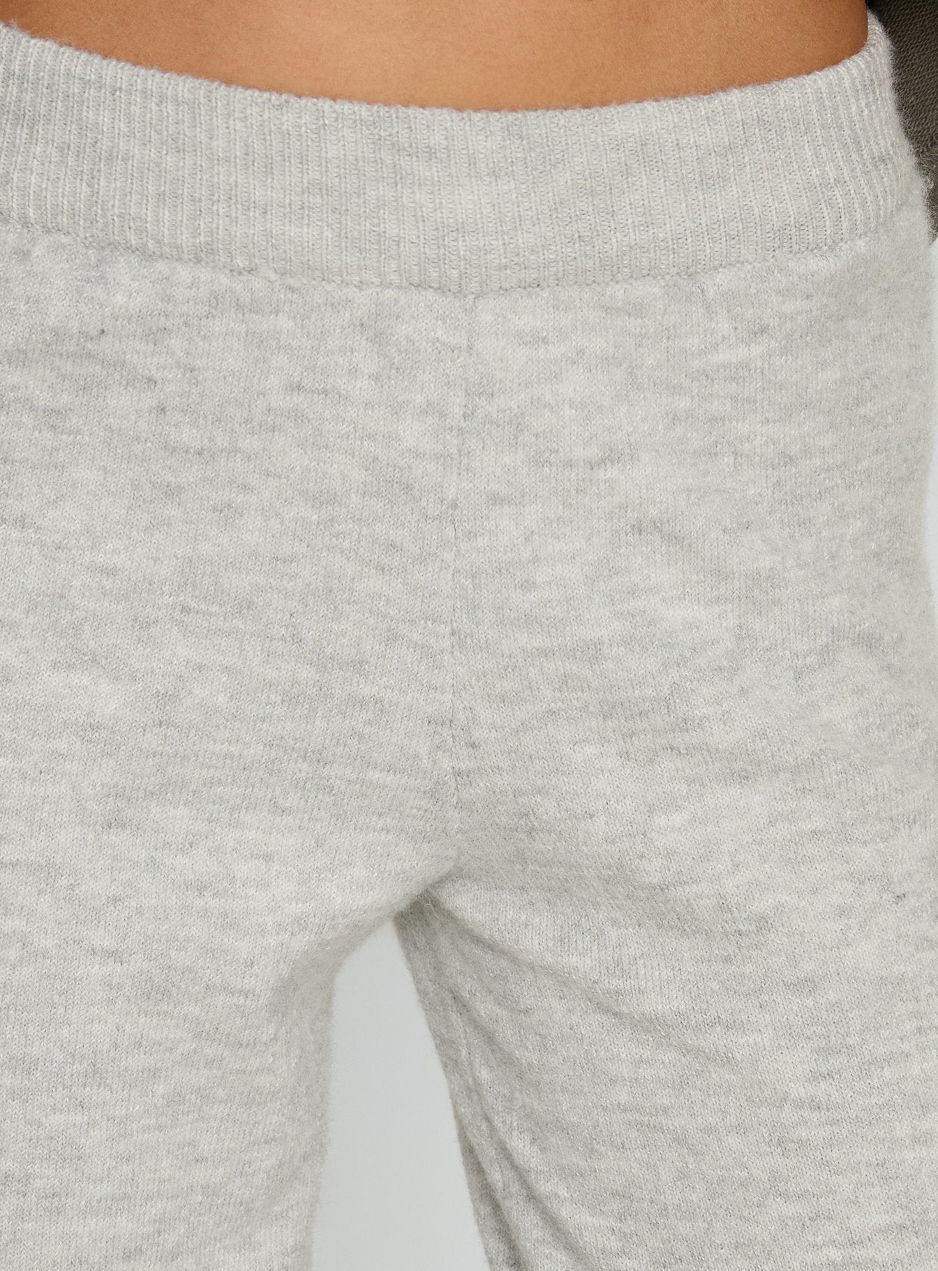 product Princess Polly Bekki Wide Leg Knit Pant Grey Marle High Rise Pants 