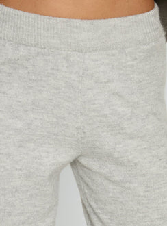 product Princess Polly Bekki Wide Leg Knit Pant Grey Marle High Rise Pants 