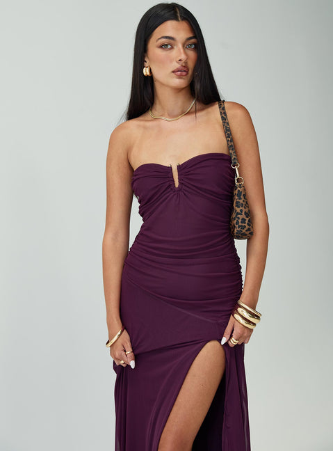 princess polly purple strapless dress Luxurie Strapless Mini Dress Purple