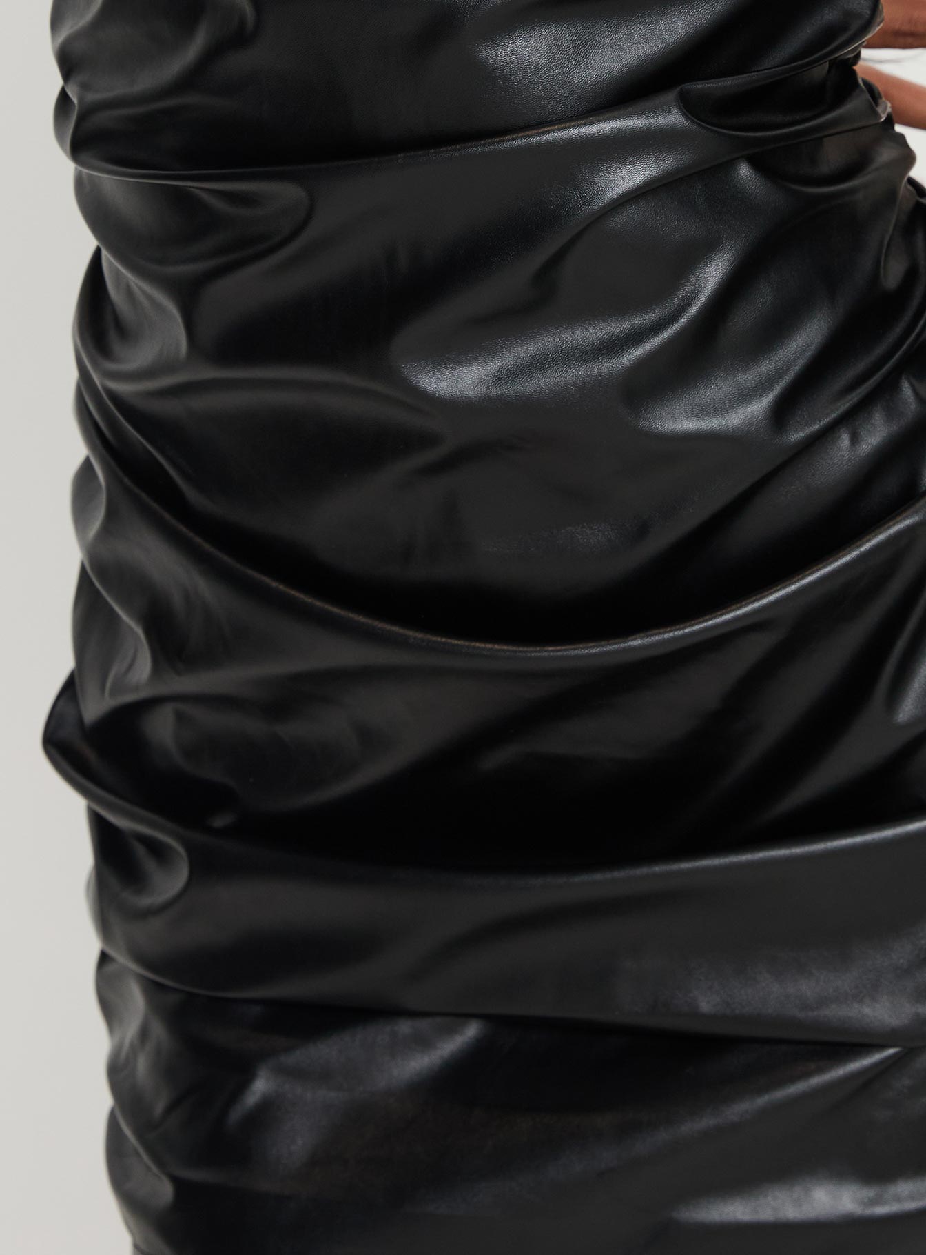 Fonteiro Faux Leather Mini Dress Black | Princess Polly Fonteiro Faux Leather Mini Dress Black | Princess Polly