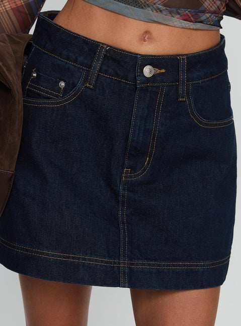 Gazelle Denim Skort Dark Indigo
