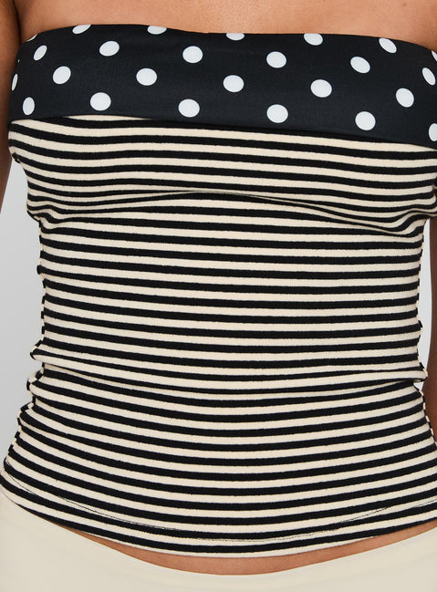 Virenna Strapless Top Multi