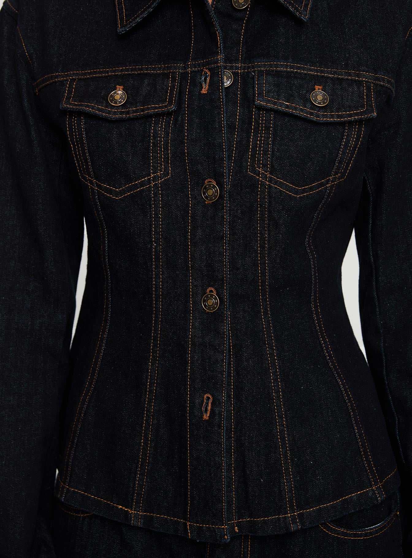 Rider Denim Jacket Dark Denim | Princess Polly
