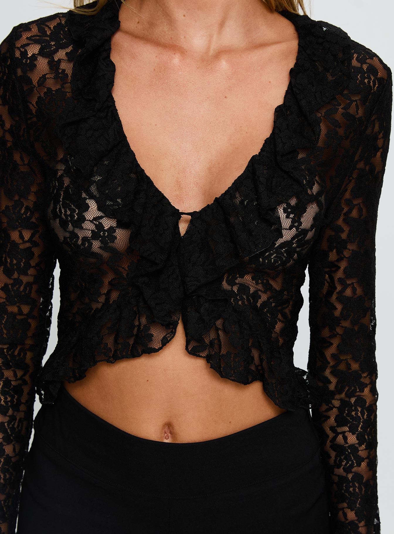 Long Nights Long Top Sleeve Onyx | Princess Polly