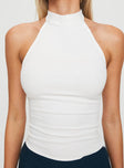 Merril Halter Top White