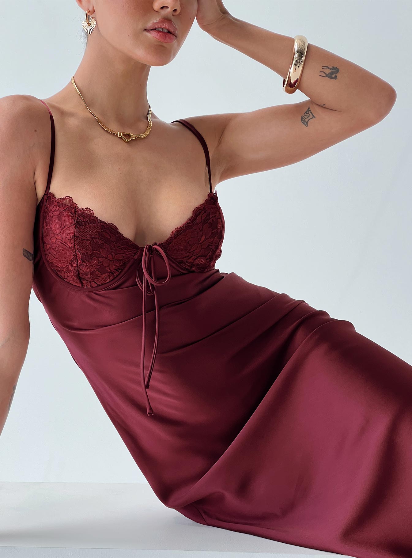 Fadyen Bias Cut Maxi Dress | Burgundy | Womens | Princess Polly Fadyen Bias Cut Maxi Dress | Burgundy | Womens | Princess Polly