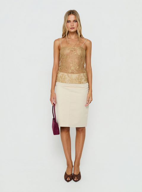 Golden Hour Cami Top Gold