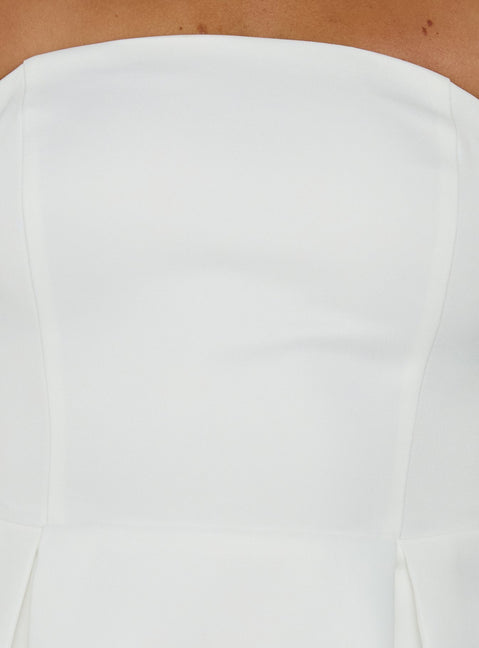 Spader Corset Mini Dress White
