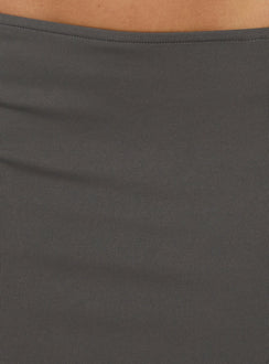 Aviza Asymmetrical Midi Skirt Grey