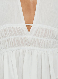 Lay It Halter Top White