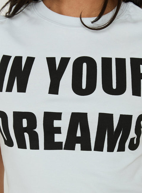 Always In Your Dreams Graphic Sleep Tee Blue