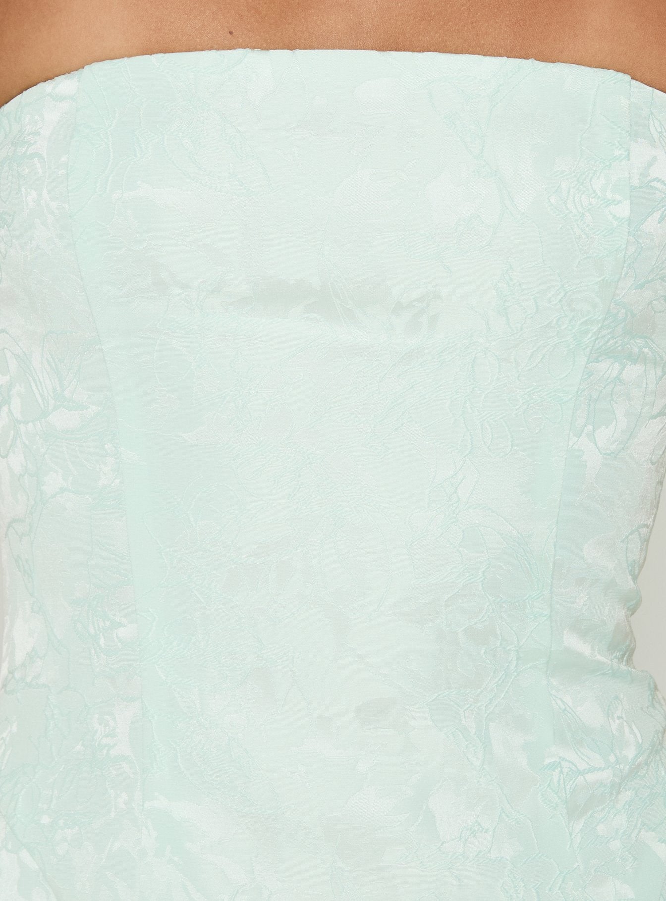 Heaven Sent Strapless Mini Dress Mint