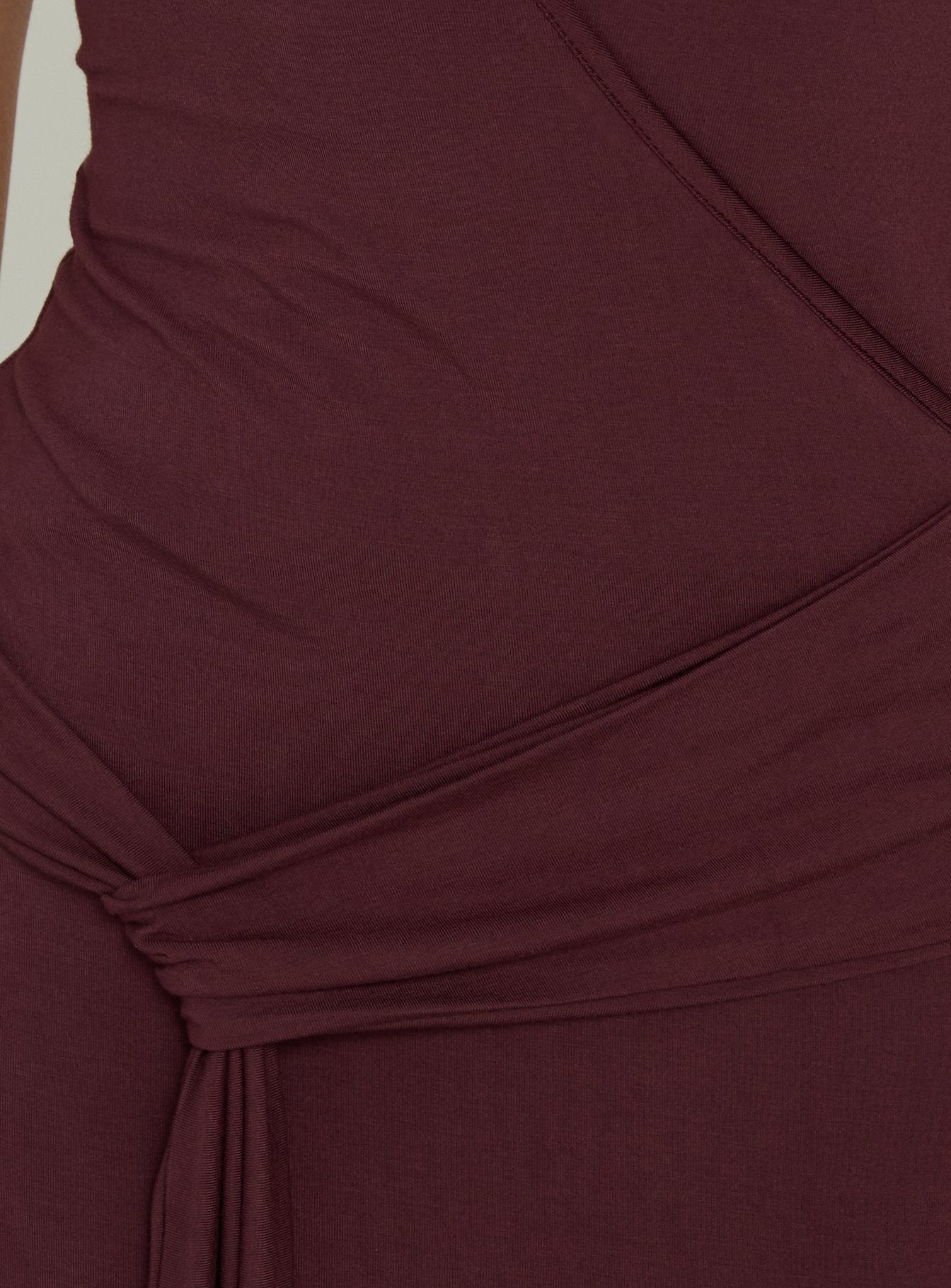 So Major Draped A-Line Maxi Dress Plum
