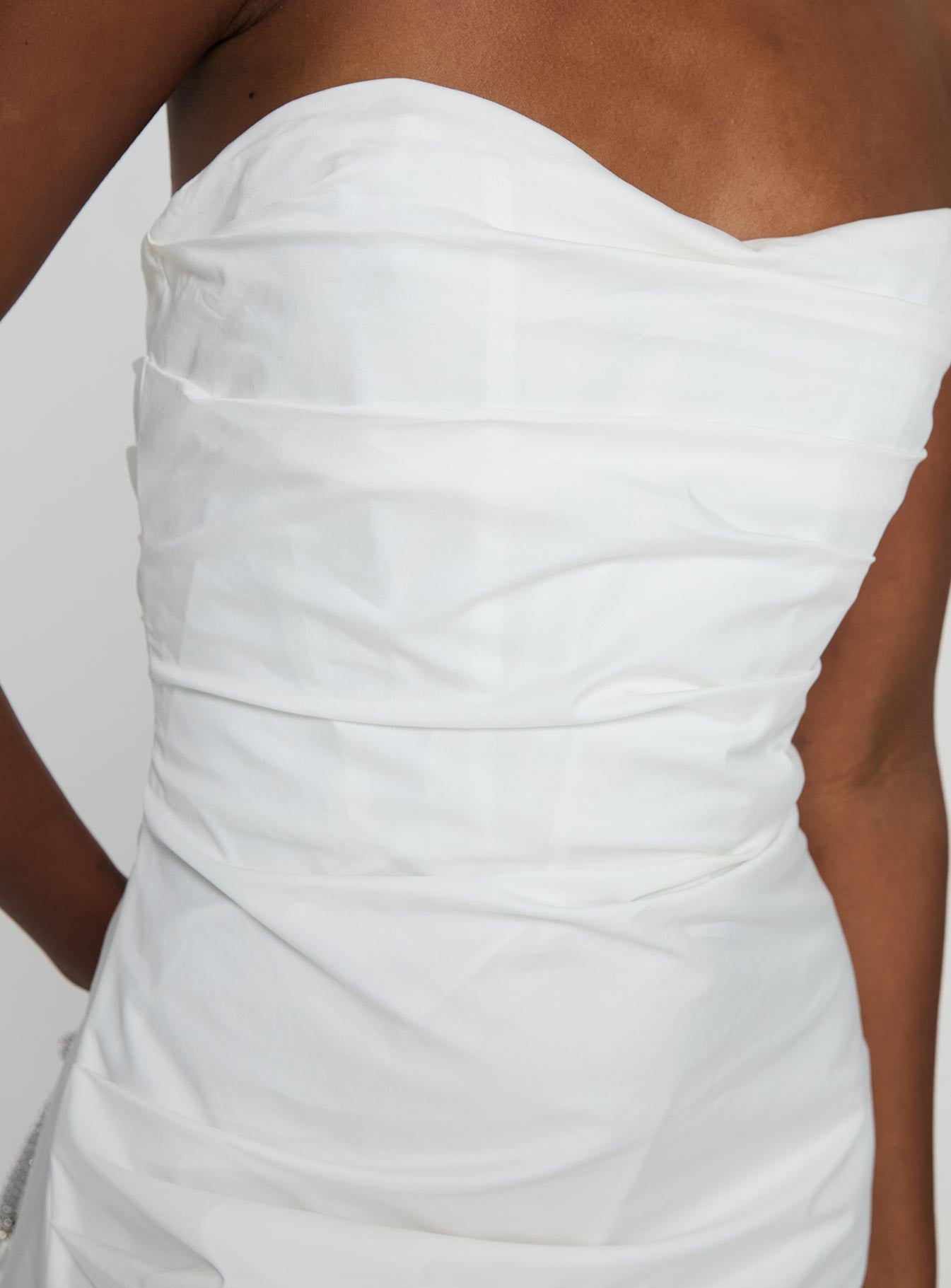 bradwell strapless mini dress Bradwell Strapless Mini Dress White