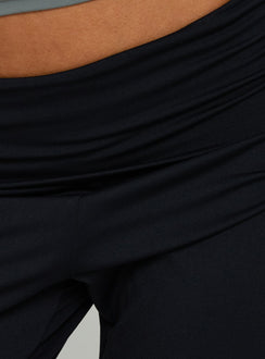Daily Define Ruched Tie Side Pants Black Tall