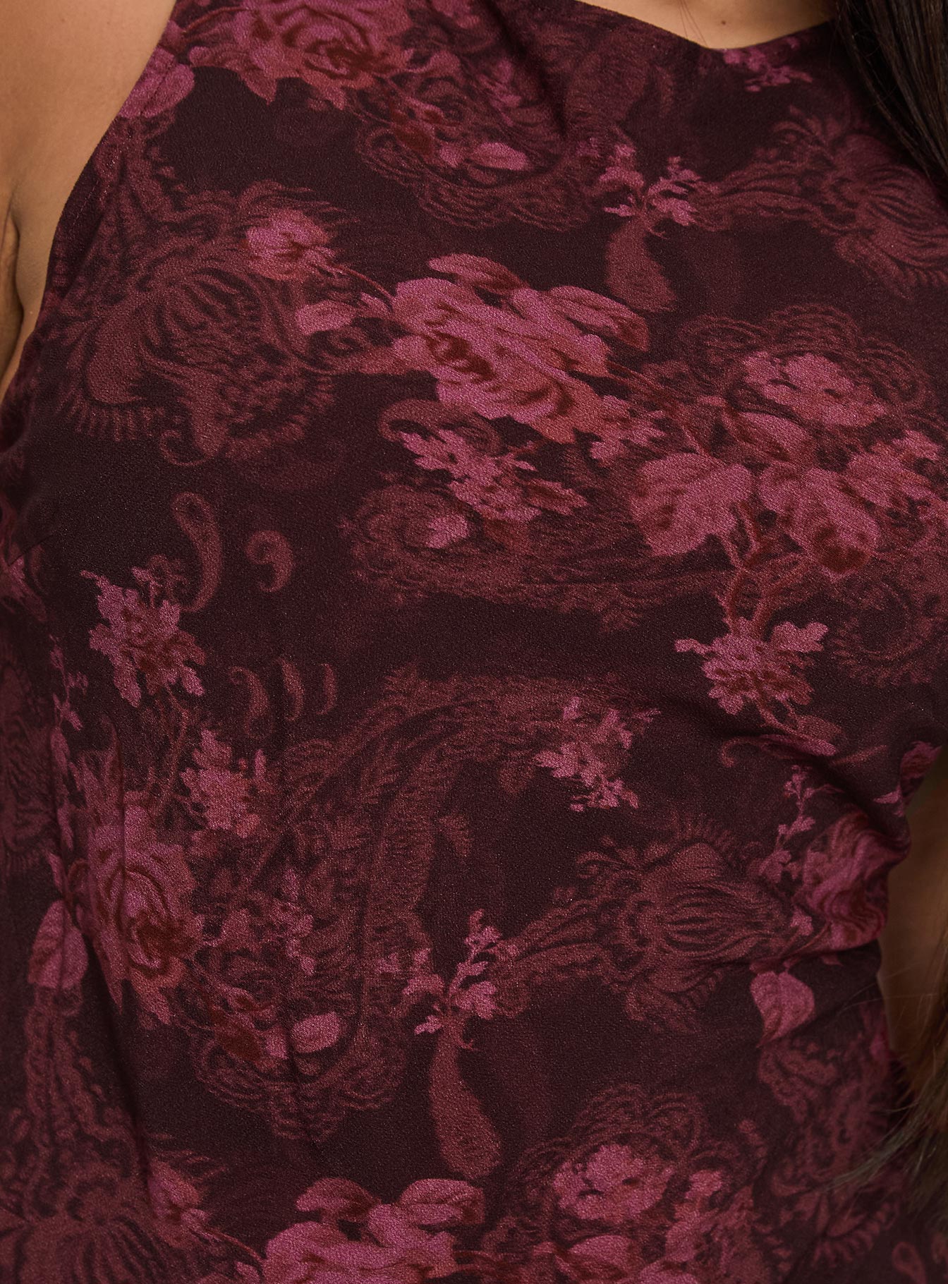 Vivre Mini Dress Burgundy Paisley Curve | Princess Polly Vivre Mini Dress Burgundy Paisley Curve | Princess Polly
