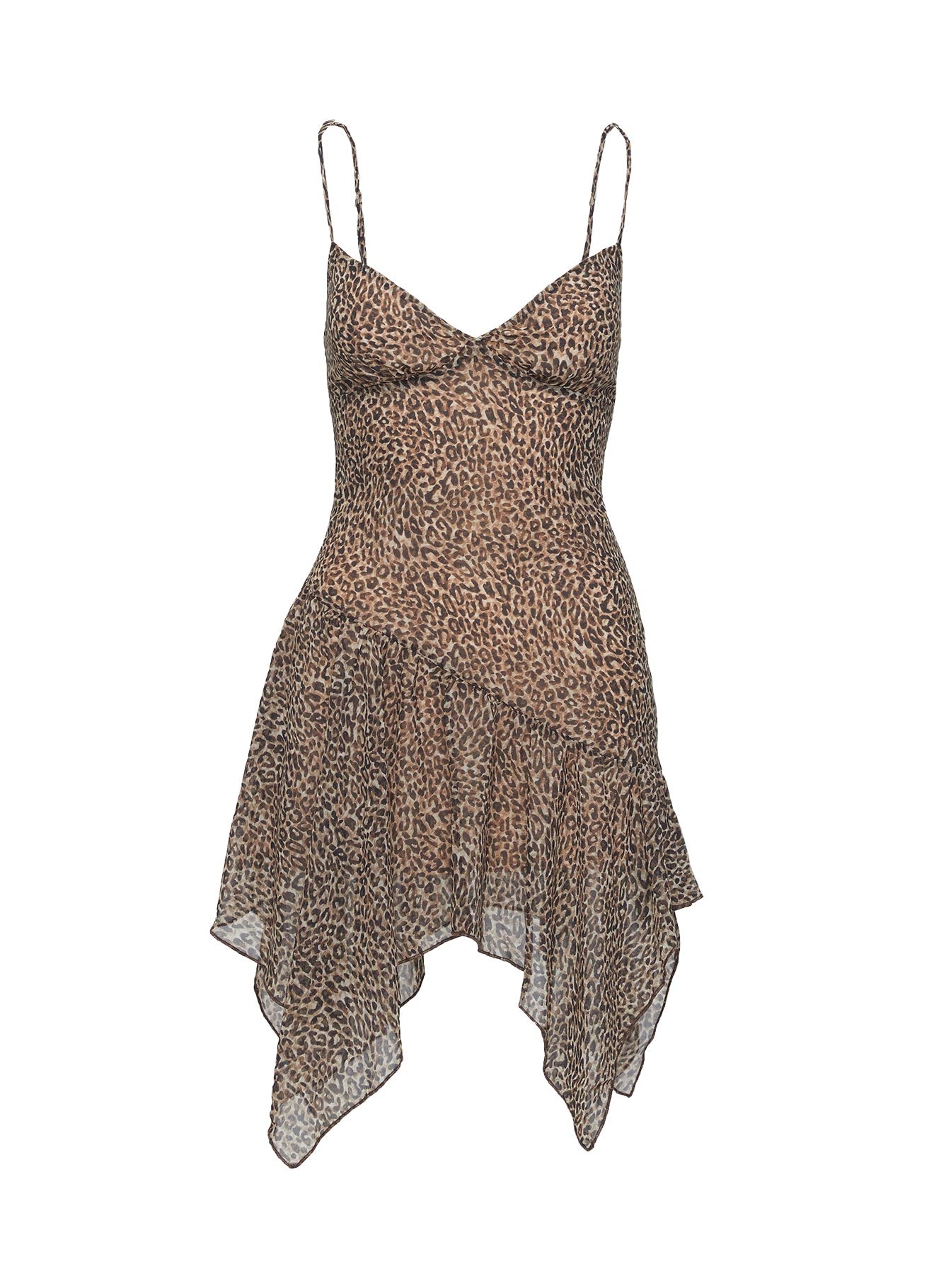 Immunity Asymmetrical Mini Dress Leopard | Princess Polly Immunity Asymmetrical Mini Dress Leopard | Princess Polly