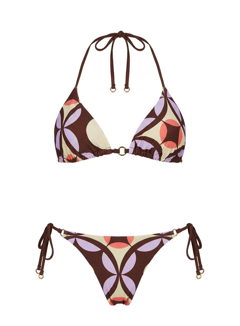 Sunburner Hardware Triangle Bikini Top Vintage Geo