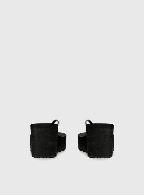 Next Sunday Thong Heel Black