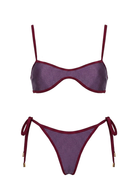 Keyton Bikini Top Deep Purple
