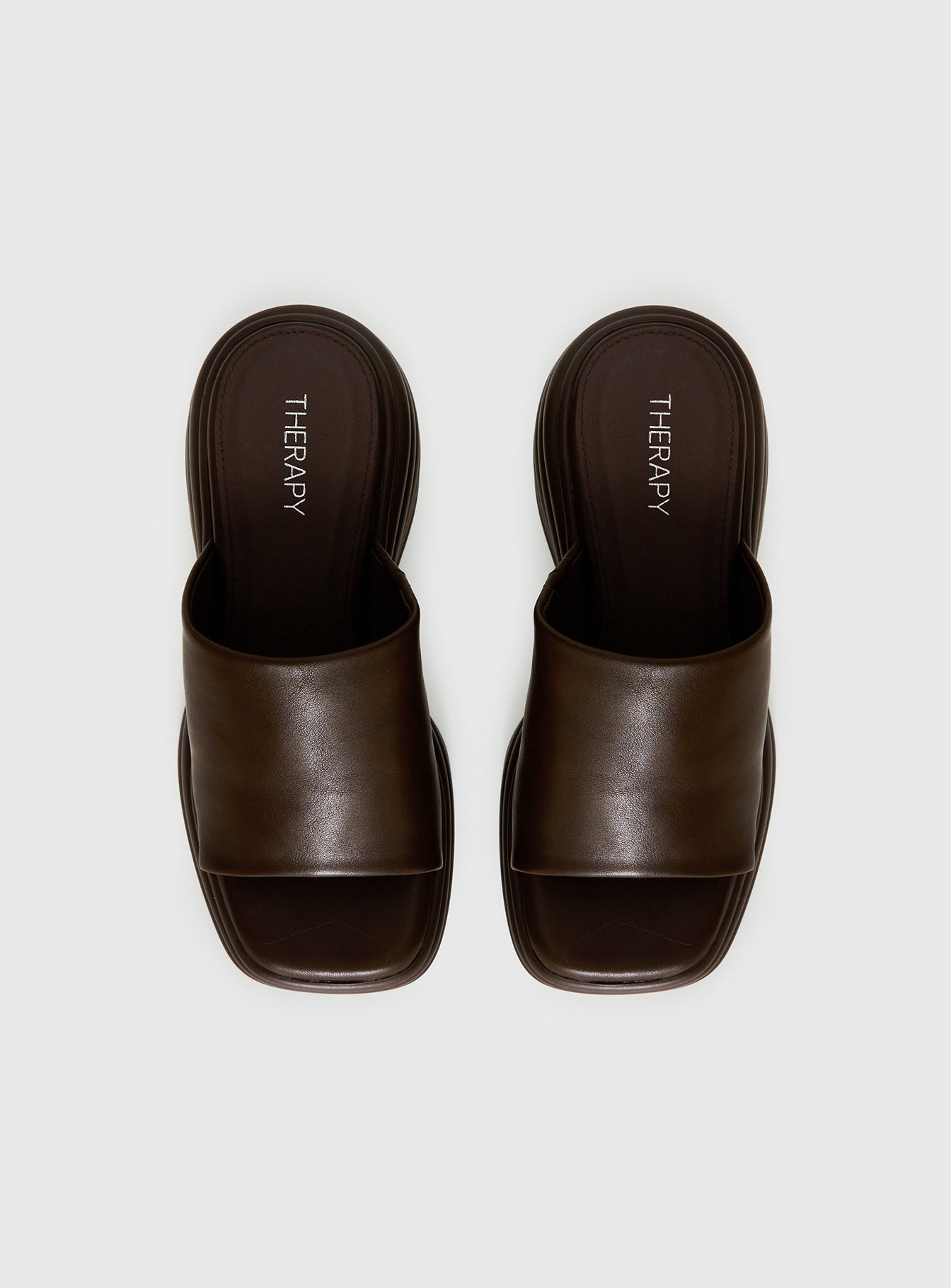 Therapy Flaunt platform sandals brown | Princess Polly