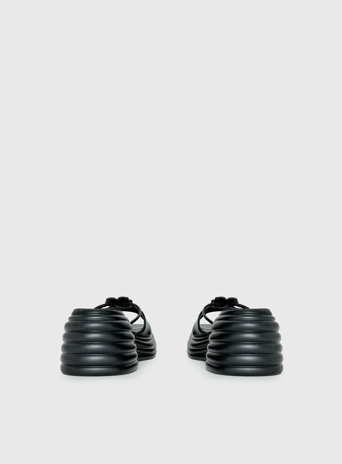 Therapy Flaunt Platform Flower Detail Sandals Black