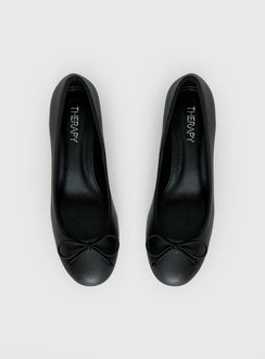 Therapy Diana Heeled Ballet Flats Black