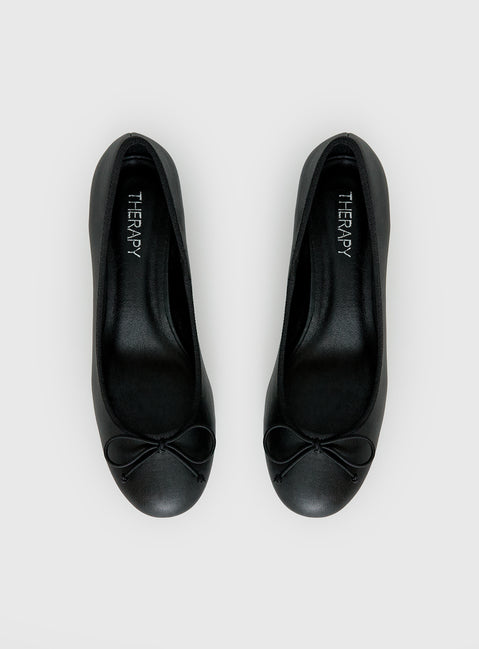 Therapy Diana Heeled Ballet Flats Black