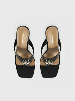 Gifted Thong Heels Black