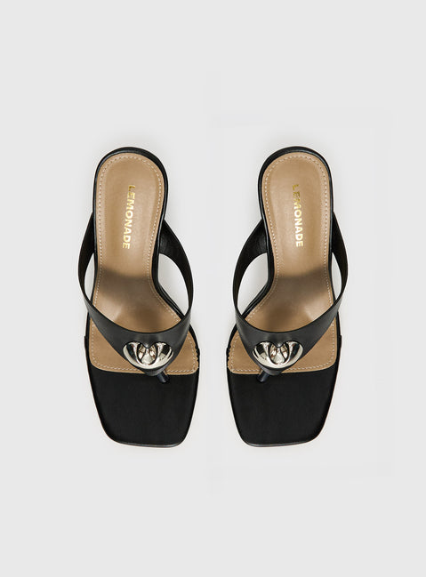 Gifted Thong Heels Black