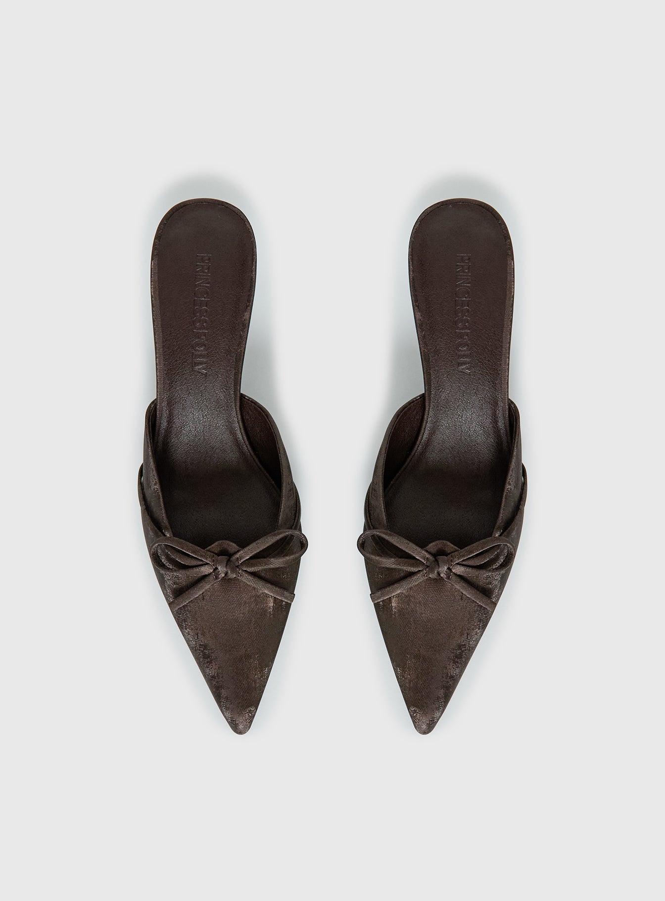 Unrivaled Pointed Toe Faux Suede Heels Chocolate