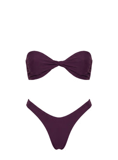 Tamrali Bandeau Bikini Top Purple