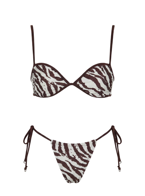 Colomba Bikini Top Zebra