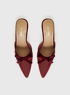 Lavon Pointed Toe Heels Red