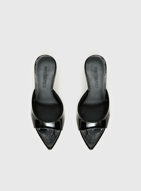 Let Love In Peep Toe Heels Black