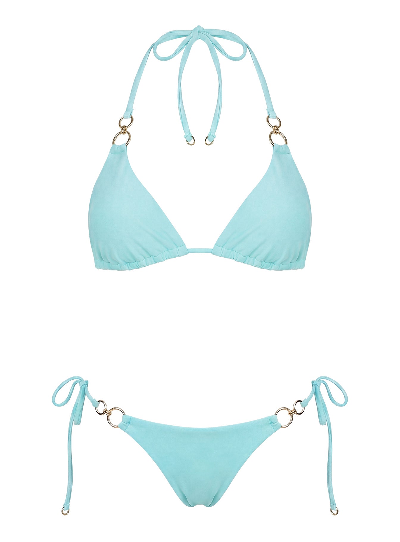 Coastal Chaos Tie Side Bikini Bottoms Blue