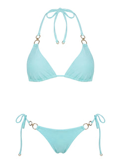 Coastal Chaos Tie Side Bikini Bottoms Blue