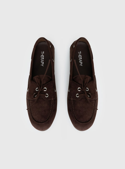 Therapy Sailor Boat Shoes Brown