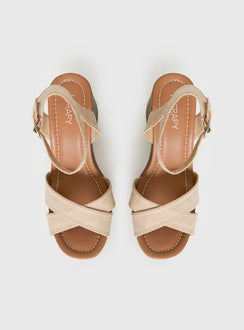 Therapy Camellia Heels Cashew